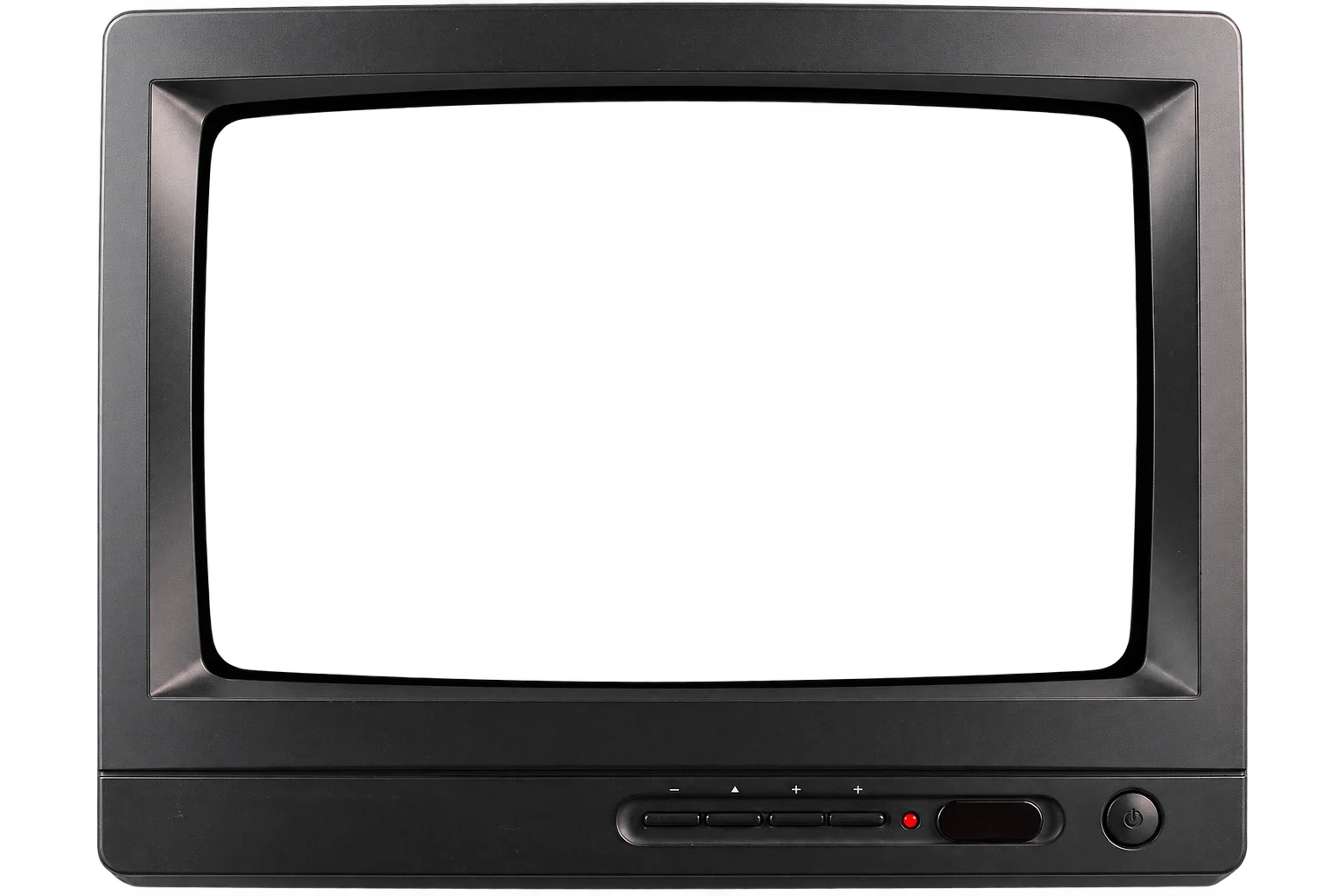 Black late-1990s CRT television